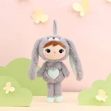 Metoo zajačik Bunny 30 cm - šedý/mint