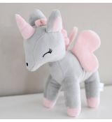 Melootka jednorožec Unicorn 26 cm - šedý