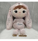 Metoo zajačik Bunny 50 cm - ružový