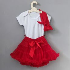 Luxusný SET oblečenia pre dievčatká - červená