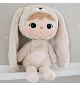 Metoo zajačik Bunny 50 cm - beige